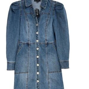Denim Button-Up Dress